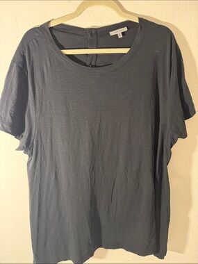 Lisa Todd Dark Navy Short Sleeve Crewneck Tee